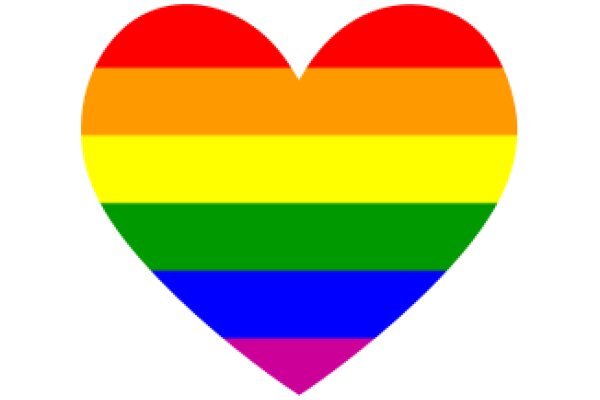 Vibrant Rainbow Heart: A Symbol of Love and Acceptance