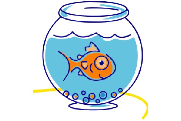 A Playful Aquatic Scene: A Fish in a Fishbowl