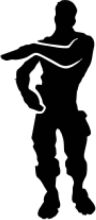 Silhouette of a Person in a Striking Pose