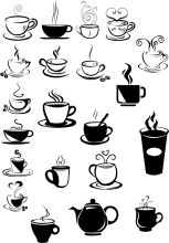 A Collection of Classic Coffeehouse Icons