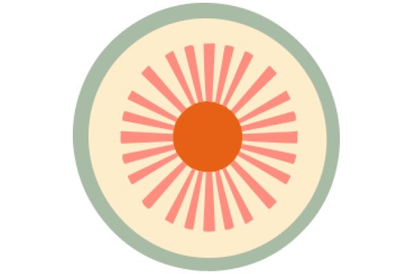 A Vivid Illustration of a Sunburst Design