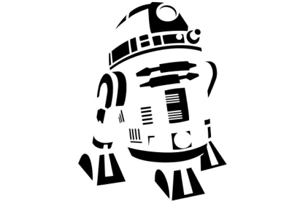 Stylized Illustration of a Droid