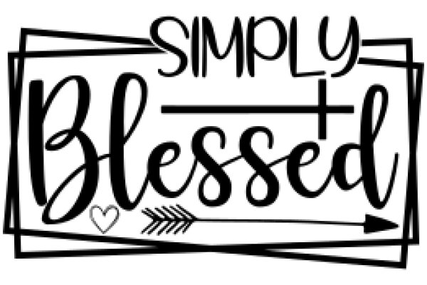 Simply Blessed: A Graphic Design with a Heart and an Arrow