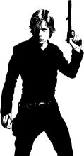 A Silhouette of a Man with a Gun, Standing Confidently