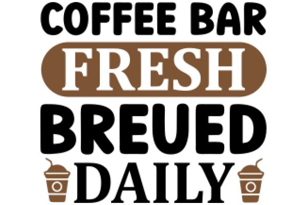 Coffee, Freshly Brewed Daily: A Visual Promotion for a Local Cafe