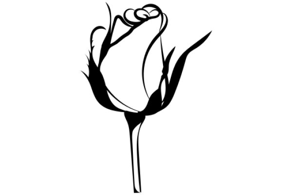 Elegant Rose Silhouette