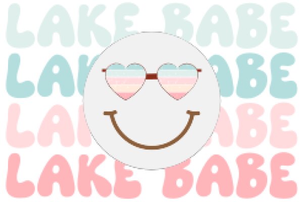 A Smiling Emoji with the Words 'Lake Babe' Surrounding It