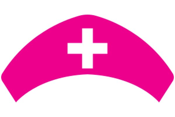 Vibrant Pink Cross Symbol