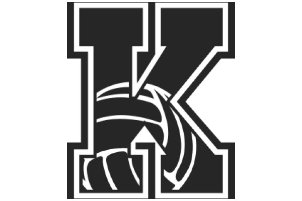 Stylized Logo of a Volleyball Team