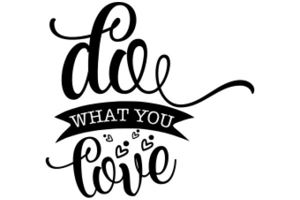 Hand-Drawn Sign: 'Do What You Love'