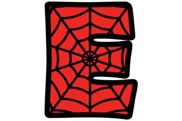 Vibrant Red Spider Web Design