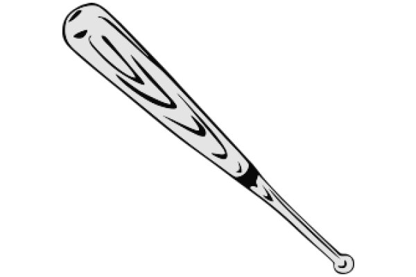 Silver Baseball Bat with a Twist