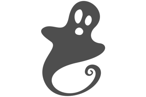 Ghostly Silhouette: A Playful Halloween Icon