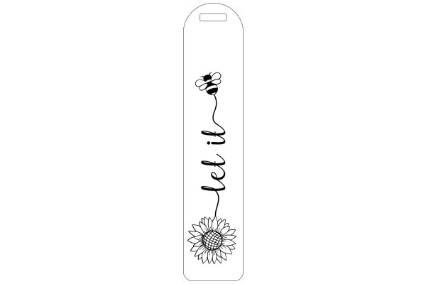 A Whimsical Illustration of a Flower and a Bee on a Phone Case