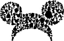 Whimsical Disney Characters Silhouette