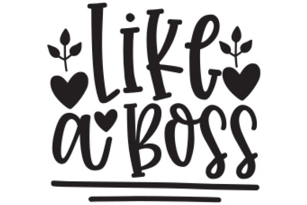 Embrace Your Bossy Side with This Charming 'Like a Boss' T-Shirt Design