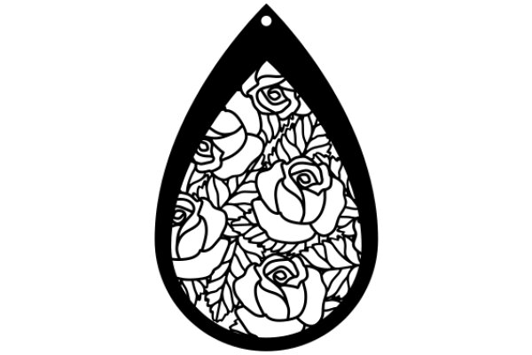 A Rose-Patterned Tear Drop