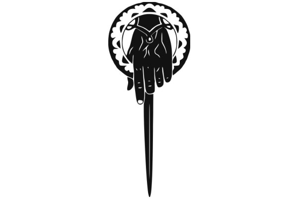 Stylized Logo of a Hand and Sword