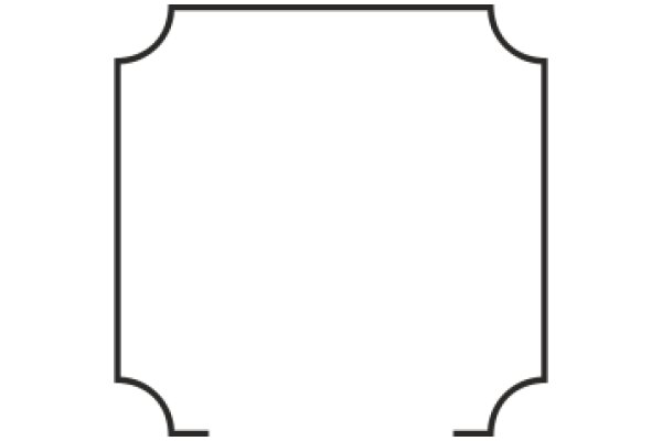 Simplistic Icon of a Rectangle with a Curved Top