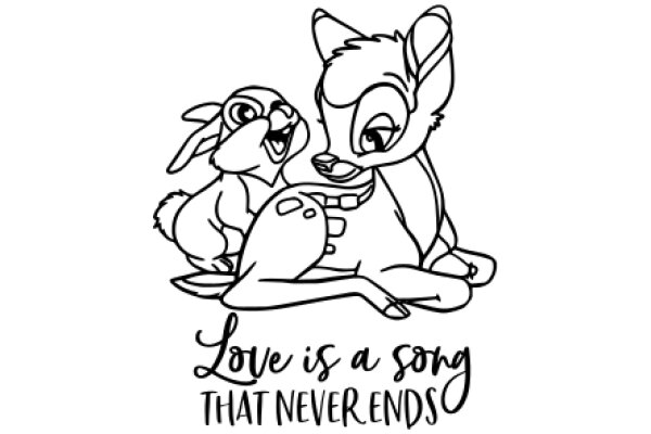 A Heartwarming Moment: A Deer and a Bunny Share a Song