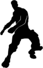 Silhouette of a Person in Motion