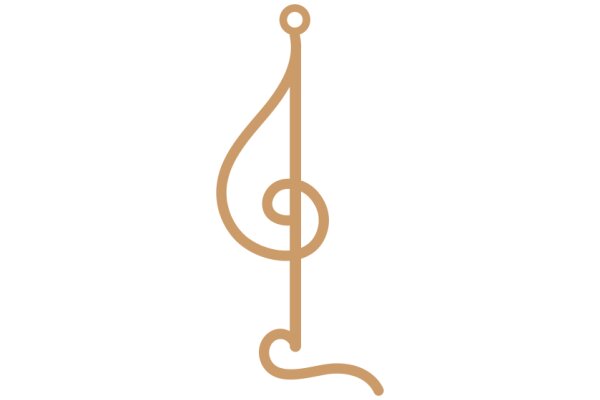 Simplistic Brown Logo of a Musical Note