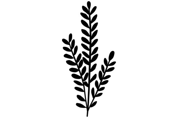 Simplistic Artwork of a Plant