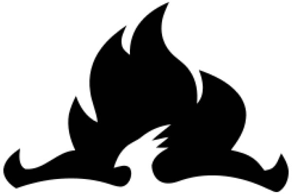 A Silhouette of a Flame-like Figure