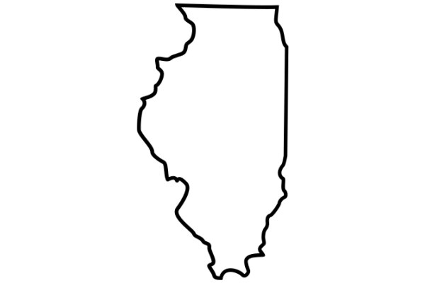 Simplified State Outline: A Graphic Representation of a State's Boundaries