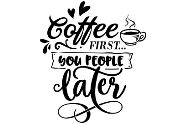 Coffee First, People Later: A Humorous Take on Priorities