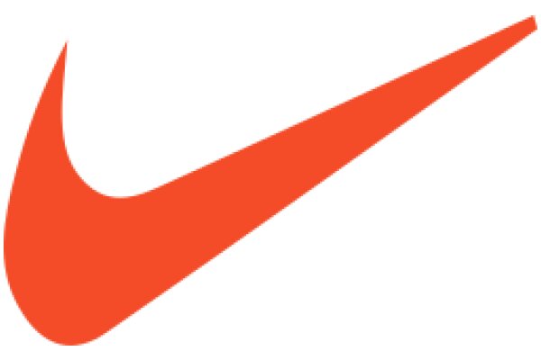 Vibrant Orange Nike Swoosh Logo