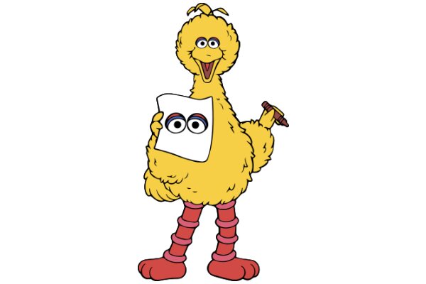 A Friendly Feathered Companion: The Adventures of Big Bird and His Paper Pal