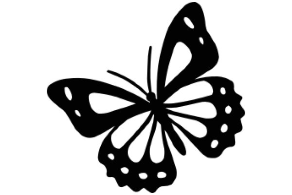 Stylized Butterfly Silhouette