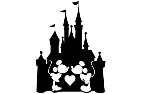 Silhouette of a Fairytale Castle and Characters