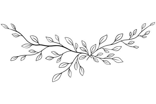 Stylized Tree Branch Illustration