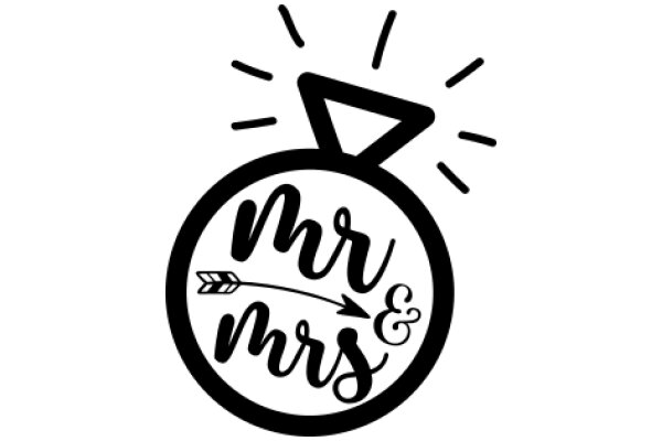 A Stylized Logo for a Couple's Wedding