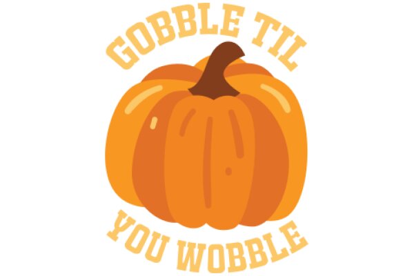 Gobble Til You Wobble: A Festive Halloween Logo