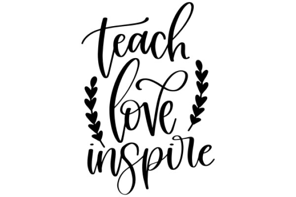 Inspirational Quote Poster: Teach Love, Inspire