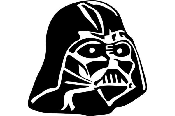 Stylized Darth Vader Icon in