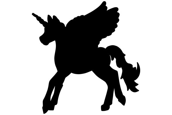 Silhouette of a Majestic Unicorn