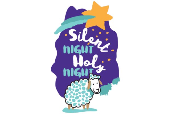 Silent Night, Holy Night: A Cozy Scene with a Sheep and a Star