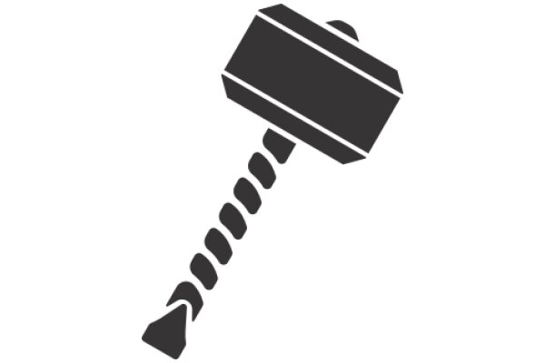 A Stylized Image of a Hammer with a Handle