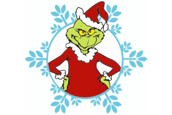 A Festive Christmas Greeting with Grinchy Charm