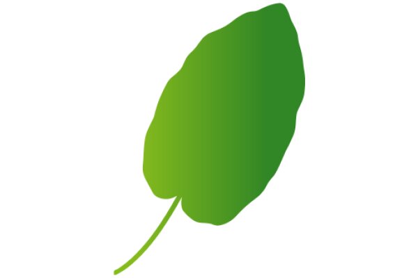 Simplistic Green Leaf Icon