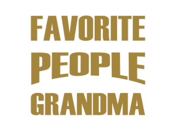 Favorite People Grandma