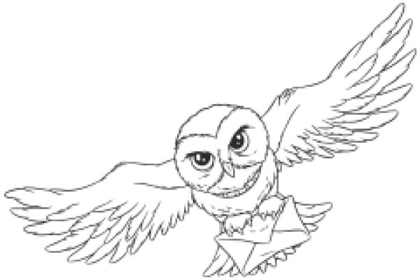 An Owl's Flight: A Whimsical Illustration