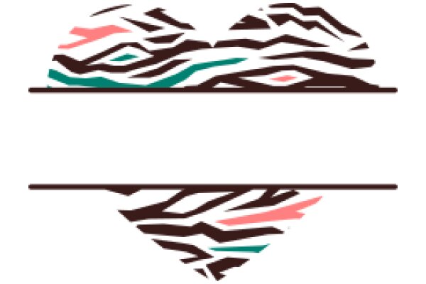 Zebra-Inspired Artwork: A Heart and Mountains