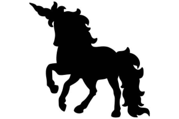 Silhouette of a Majestic Unicorn