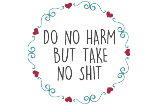 A Graphic Design with a Message: 'Do No Harm but Take No Shit'