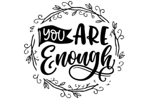 You Are Enough: A Hand-Drawn Affirmation